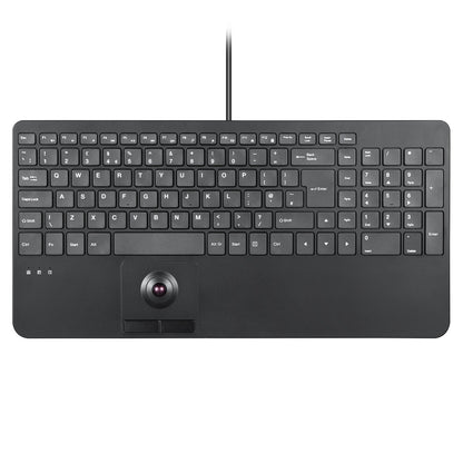 PERIBOARD - 538 Wired Compact USB Keyboard with Trackball - Perixx Europe