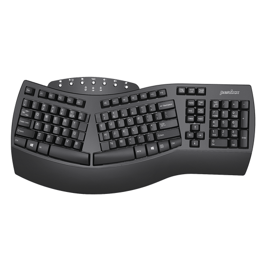 PERIBOARD-612 B - Wireless Ergonomic Keyboard plus Bluetooth Connection - Perixx Europe