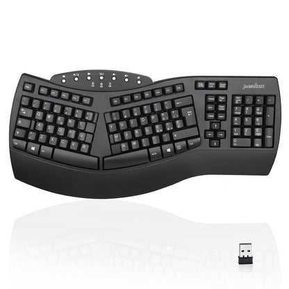 PERIBOARD-612 B - Wireless Ergonomic Keyboard plus Bluetooth Connection - Perixx Europe