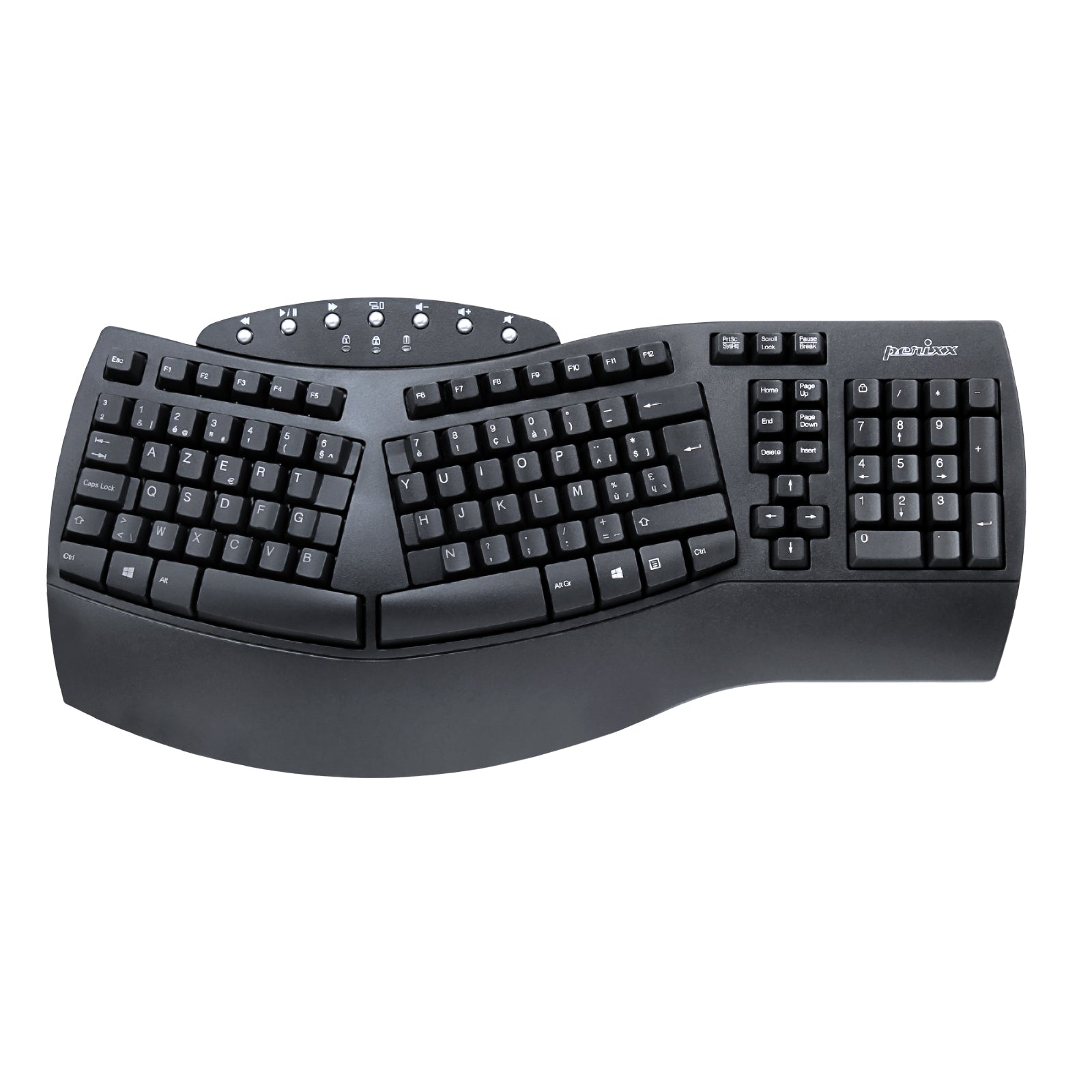 PERIBOARD-612 B - Wireless Ergonomic Keyboard plus Bluetooth Connection - Perixx Europe