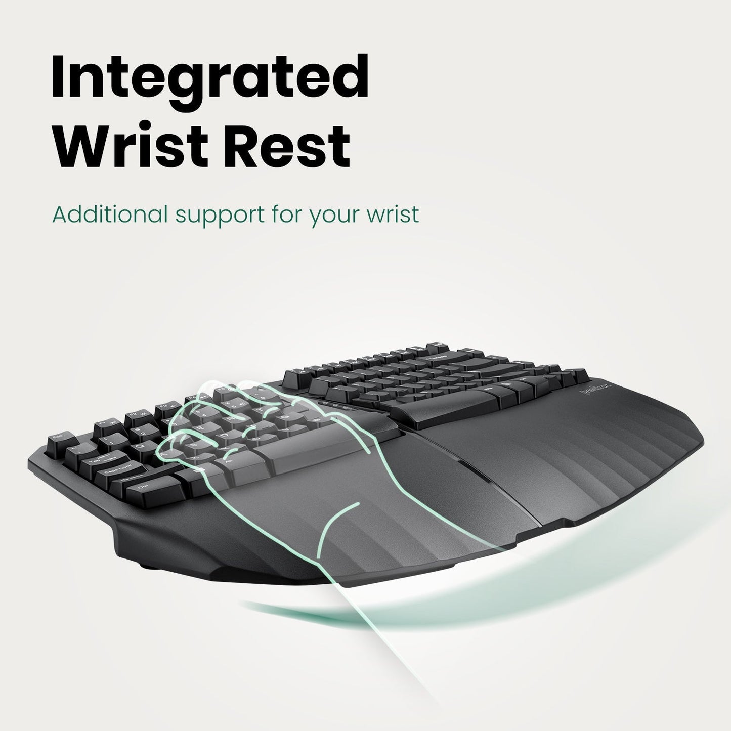 PERIBOARD-613 B - Wireless Ergonomic Keyboard 75% plus Bluetooth Connection - Perixx Europe