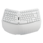 PERIBOARD-613 W - Wireless White Ergonomic Keyboard 75% plus Bluetooth Connection - Perixx Europe