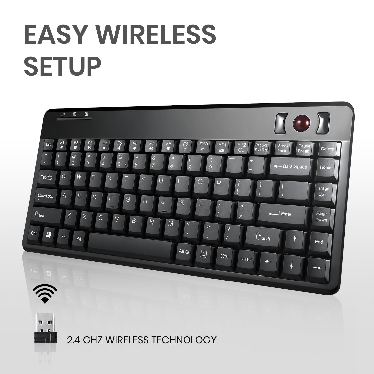 PERIBOARD-706 PLUS - Wireless Trackball Keyboard 75% - Perixx Europe