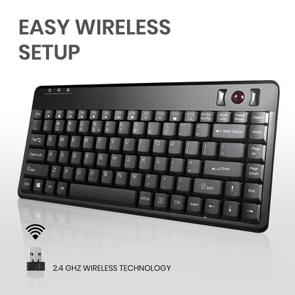 PERIBOARD-706 PLUS - Wireless Trackball Keyboard 75% - Perixx Europe