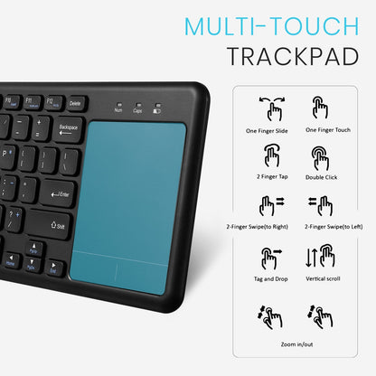 PERIBOARD-716 III - Wireless Touchpad Keyboard 75% Scissor Keys - Perixx Europe