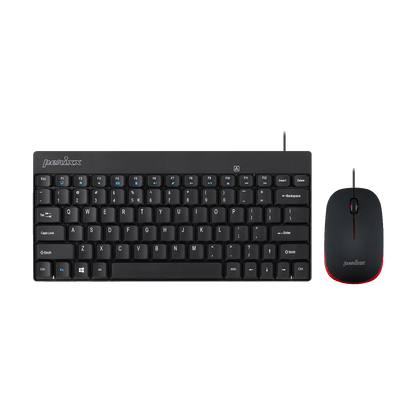 PERIDUO-212 B - Wired Mini Combo (75% keyboard Quiet Keys) - Perixx Europe