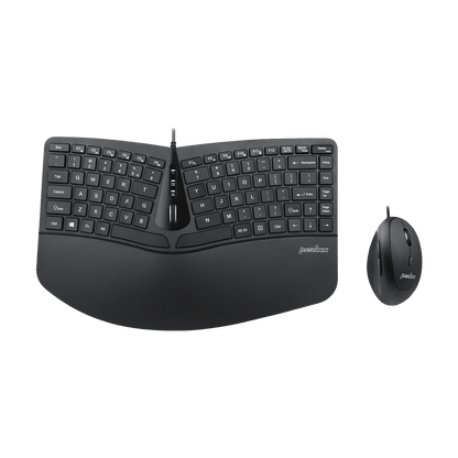 PERIDUO-406 - Wired Ergonomic Combo (75% Keyboard and Vertical Mouse) - Perixx Europe