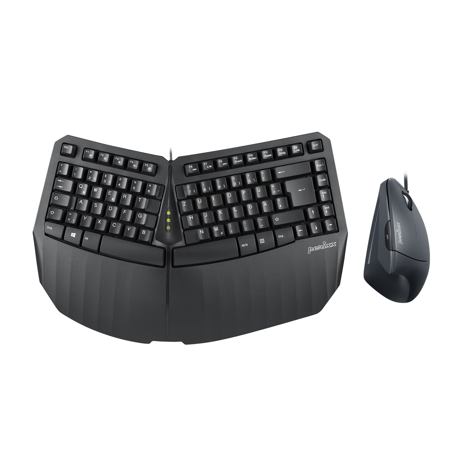 PERIDUO - 413 Wired USB Ergonomic Compact Split Keyboard and Vertical Mouse - Perixx Europe