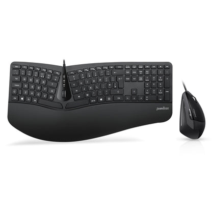 PERIDUO-505 - Wired Ergonomic Combo (100% Keyboard and Vertical Mouse) - Perixx Europe