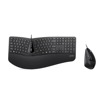 PERIDUO-505 - Wired Ergonomic Combo (100% Keyboard and Vertical Mouse) - Perixx Europe