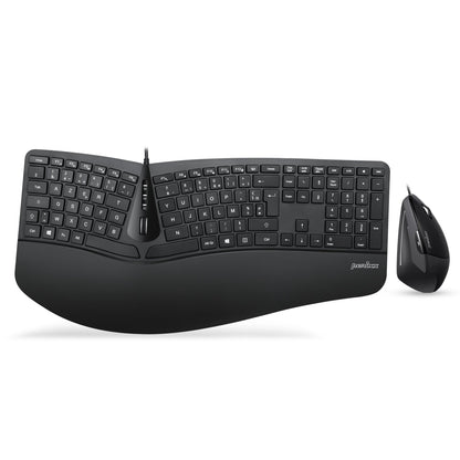 PERIDUO-505 - Wired Ergonomic Combo (100% Keyboard and Vertical Mouse) - Perixx Europe