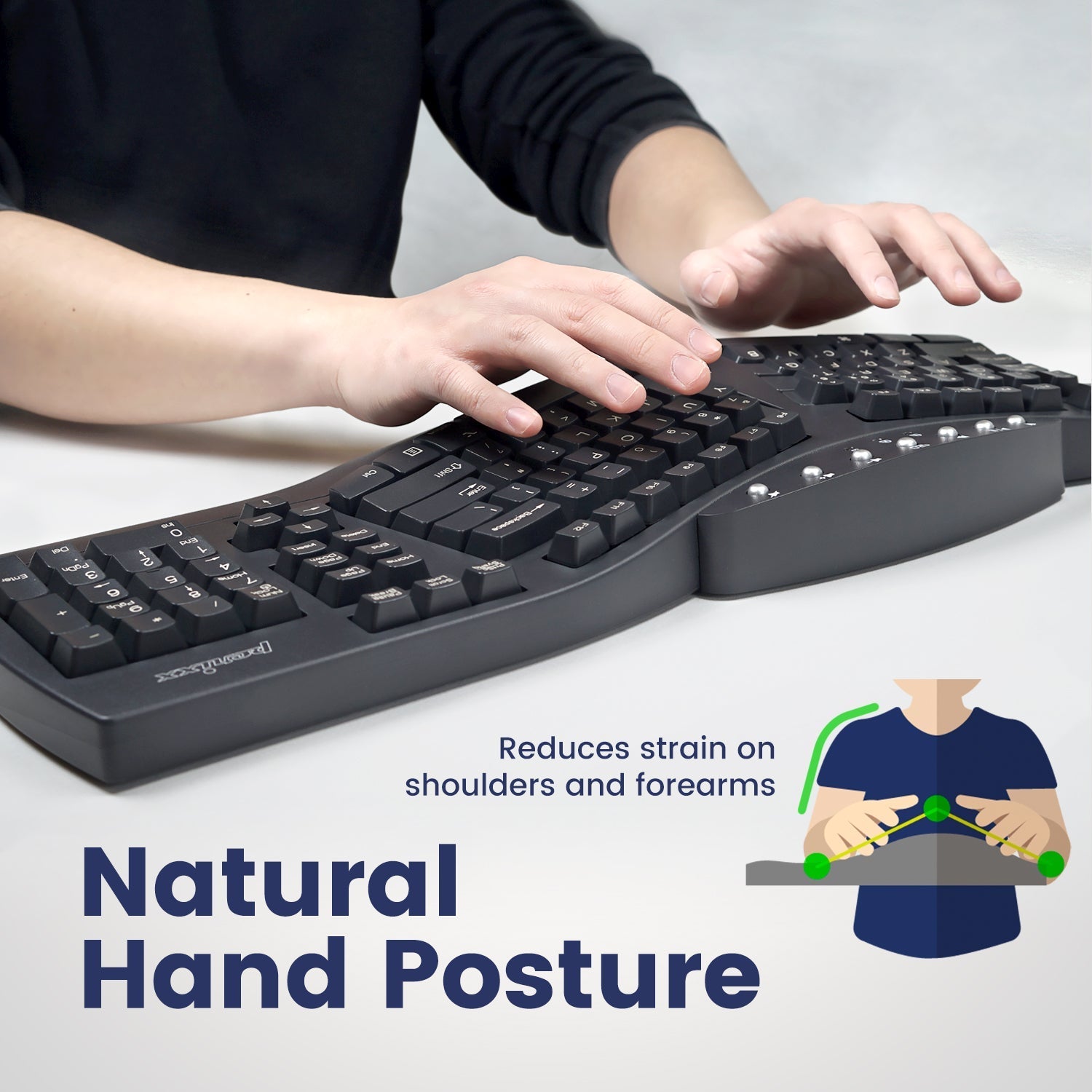 PERIDUO - 512 Wired Ergonomic Keyboard and Vertical Mouse Set - Perixx Europe