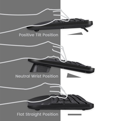 PERIDUO-605 - Wireless Ergonomic Combo (100% Keyboard and Vertical Mouse) - Perixx Europe