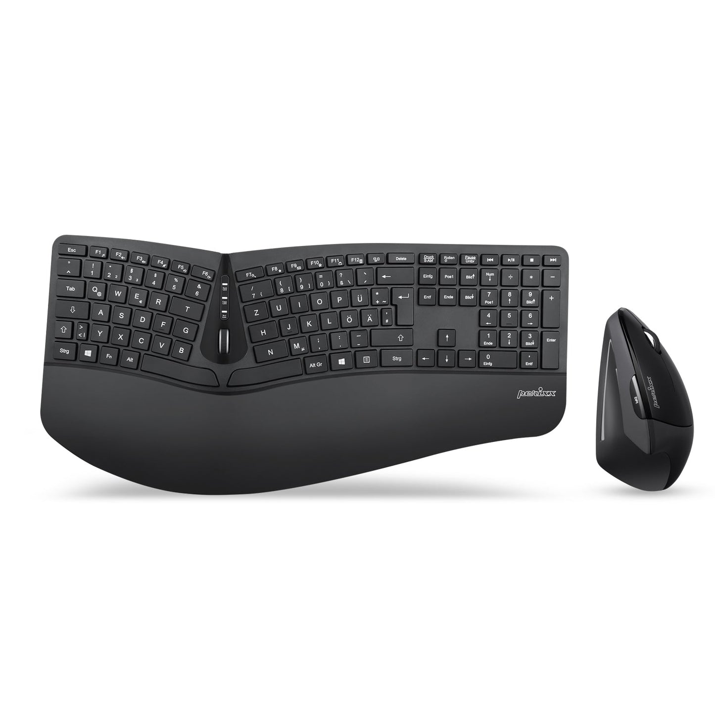 PERIDUO-605 - Wireless Ergonomic Combo (100% Keyboard and Vertical Mouse) - Perixx Europe