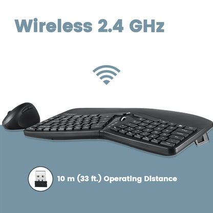 PERIDUO-606 - Wireless Ergonomic Combo (75% Keyboard and Vertical Mouse) - Perixx Europe