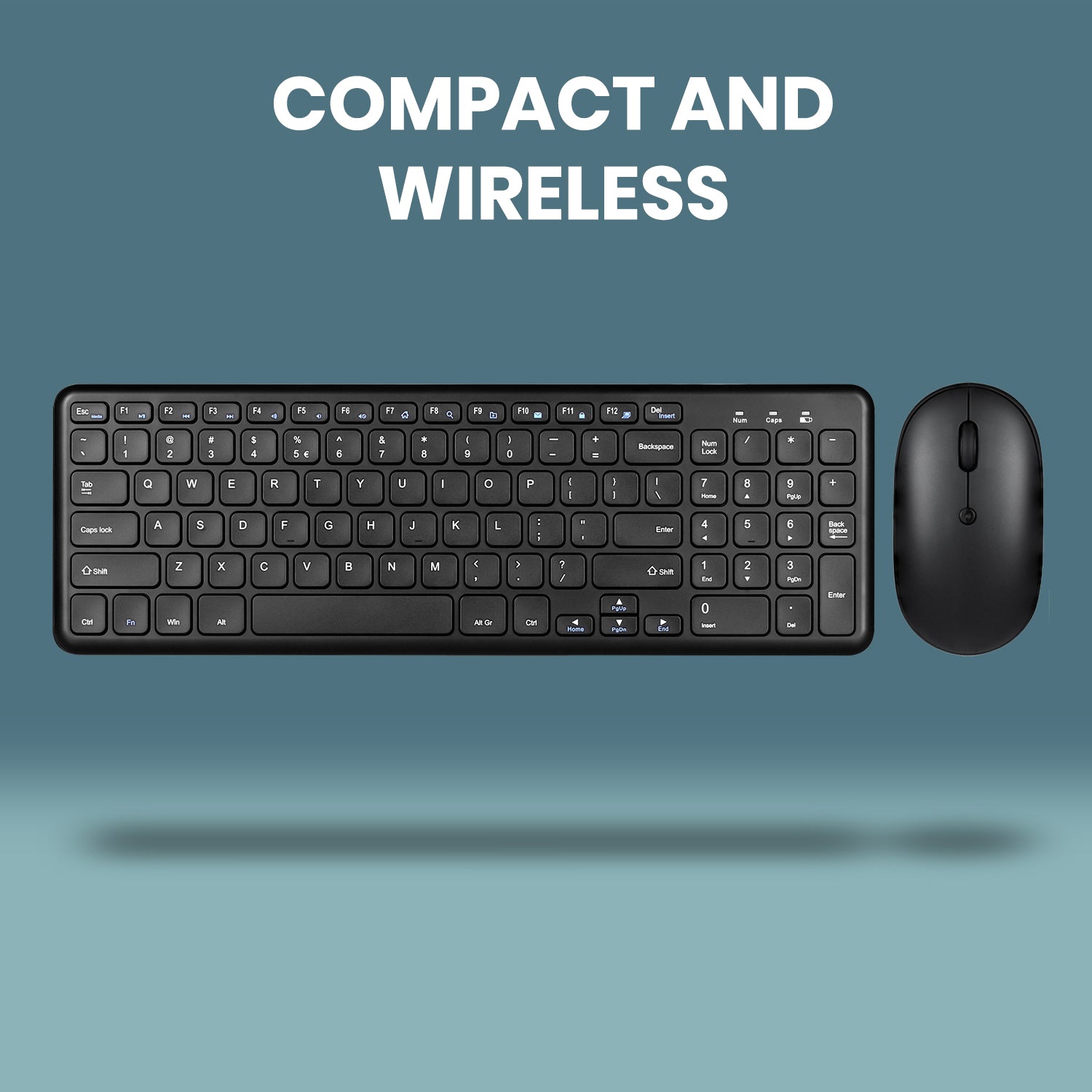 PERIDUO-613 B - Wireless Compact Set (90% Scissor Keyboard and Quiet Click Mouse) - Perixx Europe