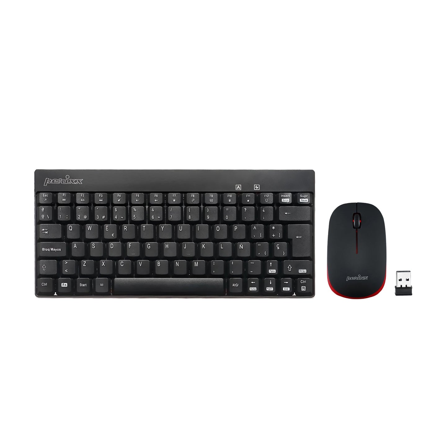 PERIDUO-712 Wireless Mini Keyboard and Mouse Combo