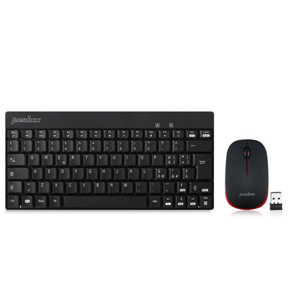 PERIDUO-712 Wireless Mini Keyboard and Mouse Combo