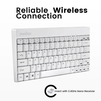 PERIDUO-712 Wireless Mini Keyboard and Mouse Combo