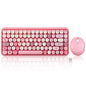 PERIDUO-713 PK - Wireless Vintage Pink Mini Combo (75% Keyboard) - Perixx Europe