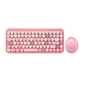 PERIDUO-713 PK - Wireless Vintage Pink Mini Combo (75% Keyboard) - Perixx Europe