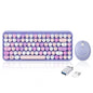 PERIDUO - 713 Wireless Vintage Pink Mini Keyboard and Mouse Combo - Perixx Europe