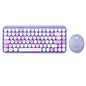 PERIDUO - 713 Wireless Vintage Pink Mini Keyboard and Mouse Combo - Perixx Europe