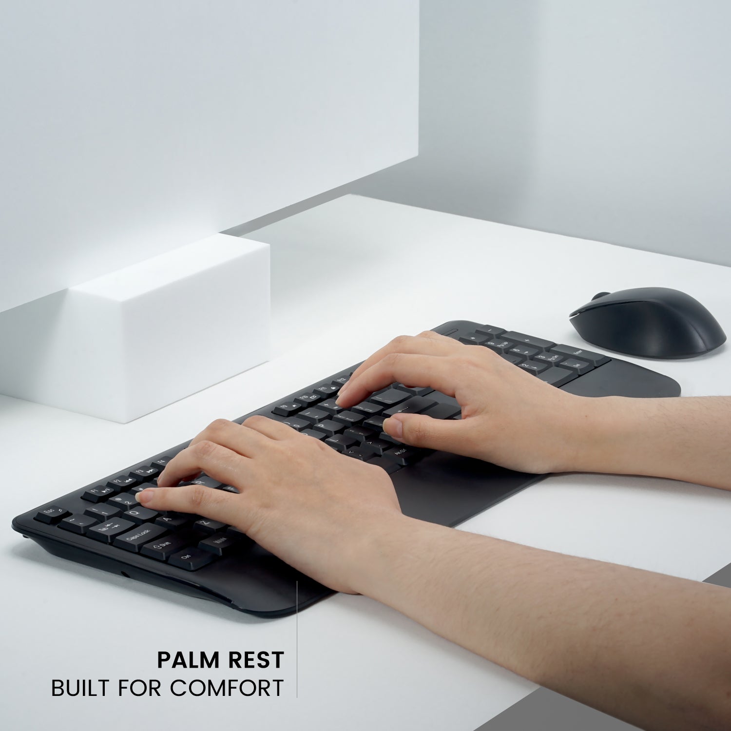 PERIDUO-714 - Wireless Standard Combo with Palm Rest and Quiet Keys - Perixx Europe