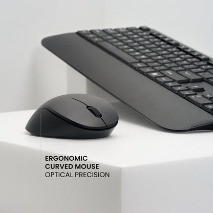 PERIDUO-714 - Wireless Standard Combo with Palm Rest and Quiet Keys - Perixx Europe