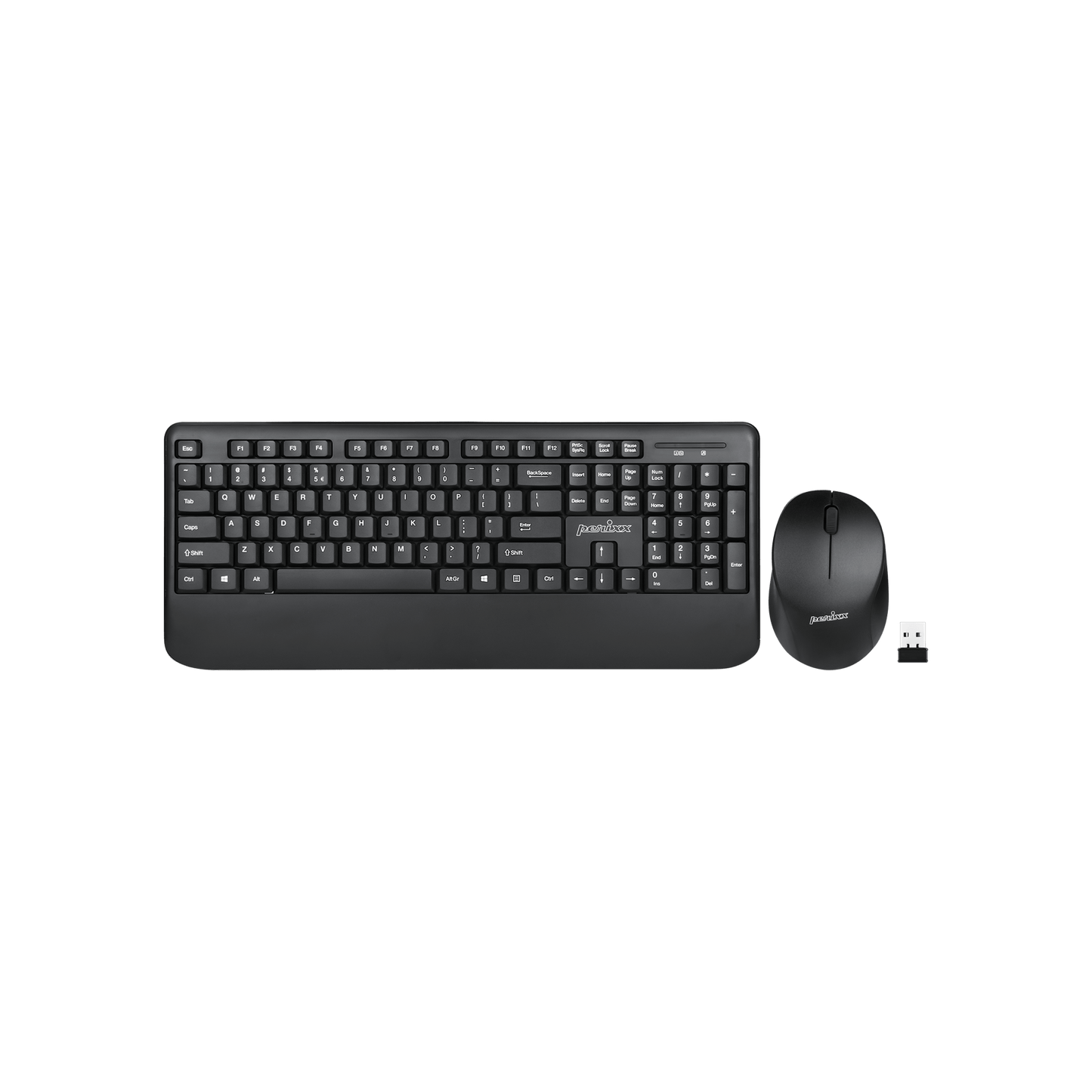 PERIDUO-714 - Wireless Standard Combo with Palm Rest and Quiet Keys - Perixx Europe