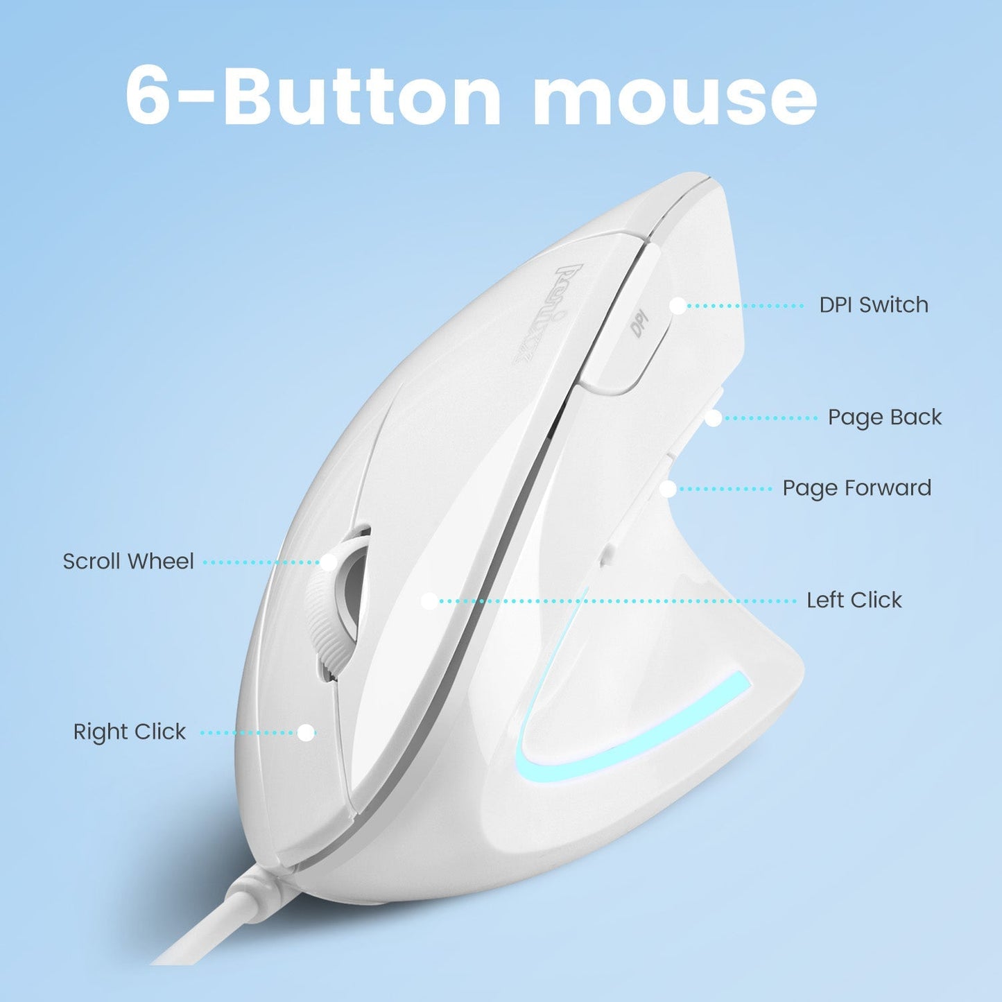 PERIMICE-513 - Wired Ergonomic Vertical Mouse - Perixx Europe