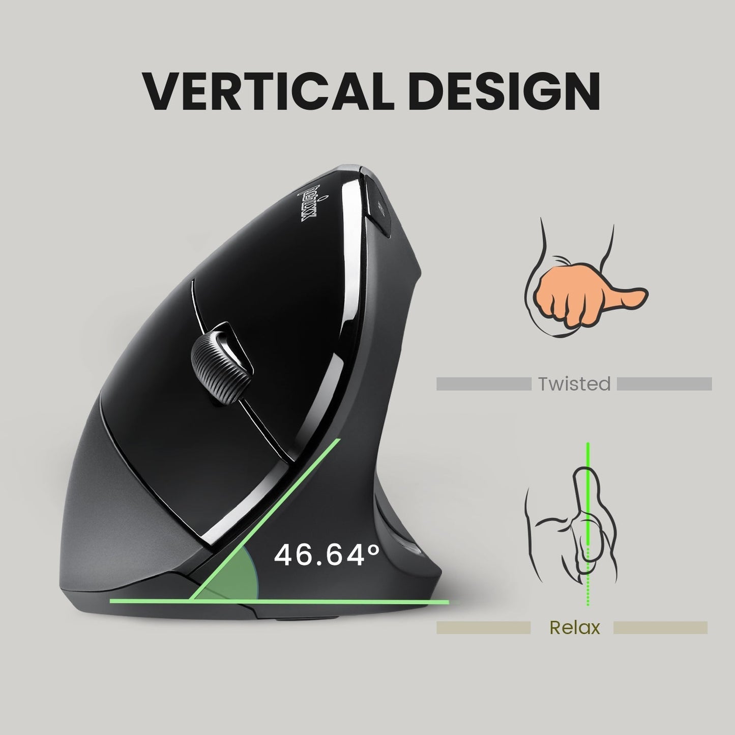 PERIMICE - 713 Wireless Ergonomic Vertical Mouse - Perixx Europe