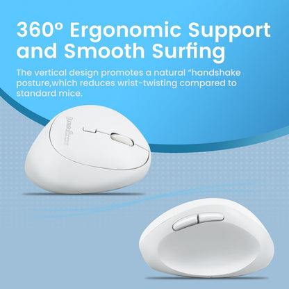 PERIMICE - 719 Wireless Ergonomic Vertical Mouse with Silent Click and Small Design - Perixx Europe