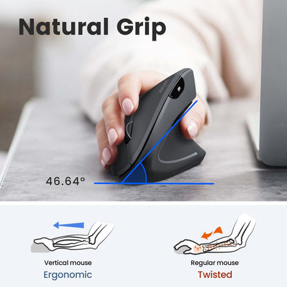 PERIMICE - 813 Wireless Ergonomic Vertical Mouse with Bluetooth Multi - Device Connectivity - Perixx Europe