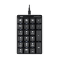 PERIPAD-303 - Wired Backlit Mechanical Numeric Keypad plus 4 Built-in Hotkeys - Perixx Europe