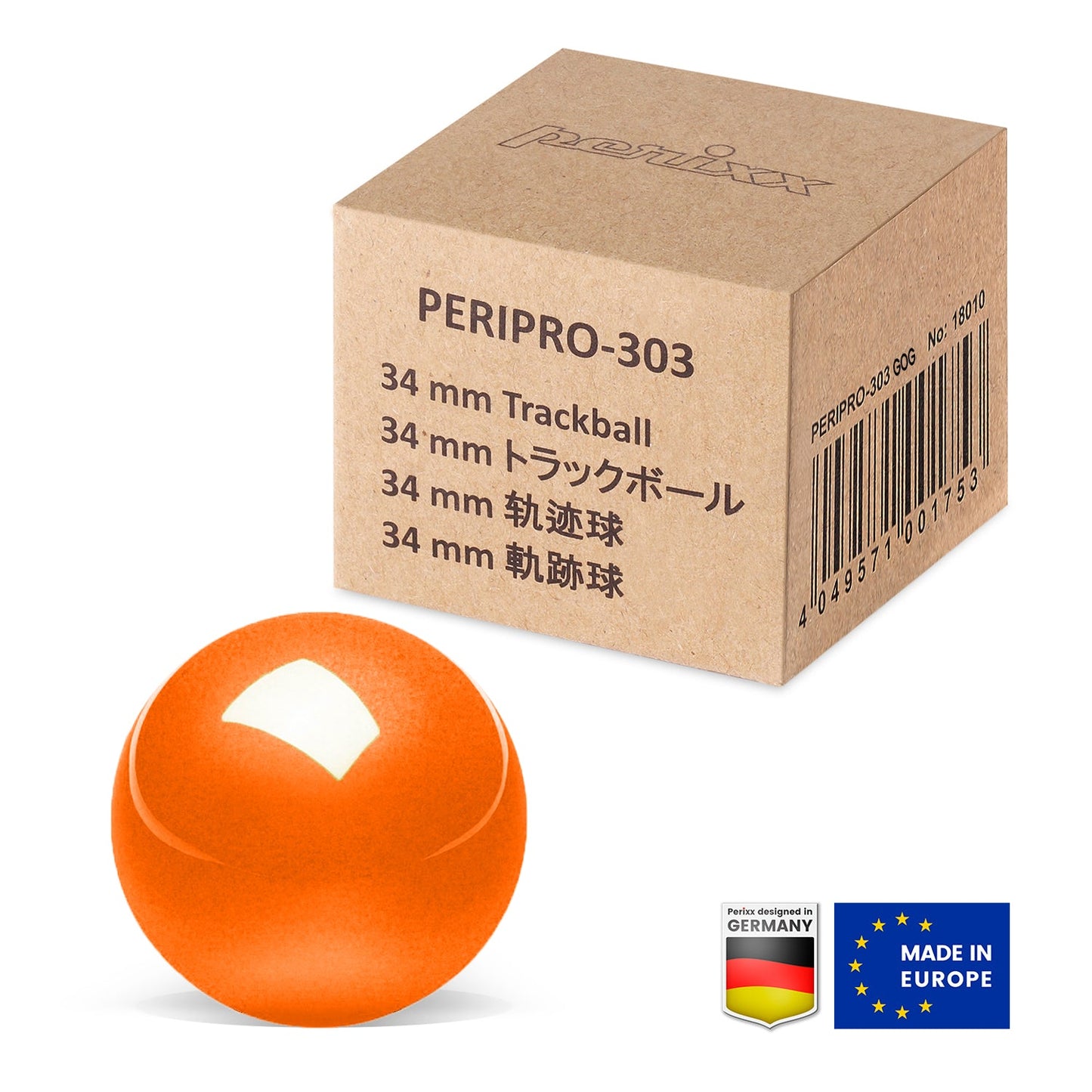 PERIPRO-303 - Glossy 34mm Trackball