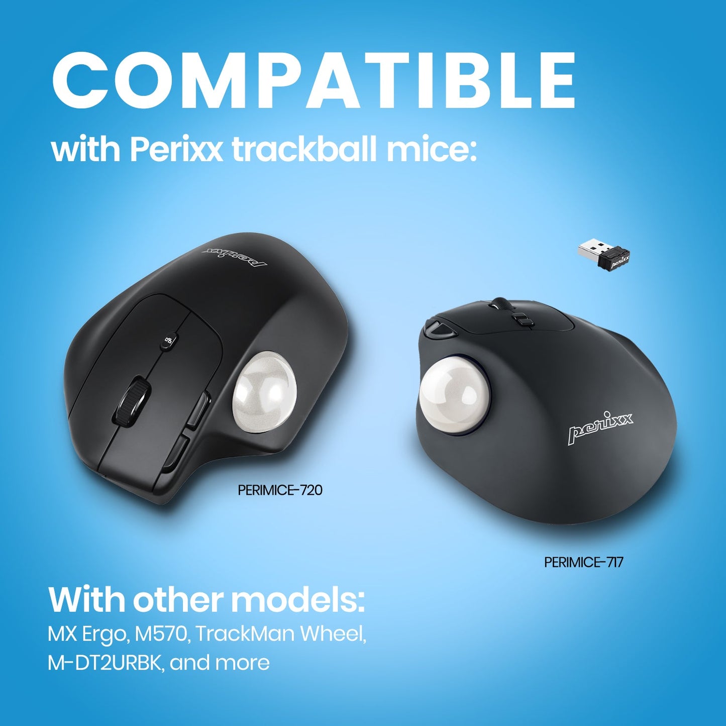 PERIPRO-303 - Glossy 34mm Trackball