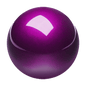 PERIPRO-303 GP- Glossy Purple 34mm Trackball - Perixx Europe