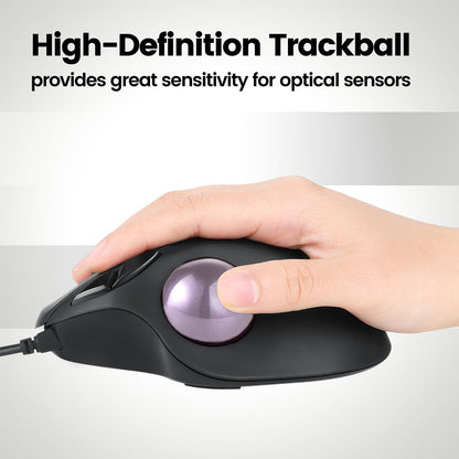 PERIPRO-303 X4A - Glossy 34mm Trackball Pack (Red, Purple, Pink, Lavender) - Perixx Europe