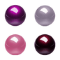 PERIPRO-303 X4A - Glossy 34mm Trackball Pack (Red, Purple, Pink, Lavender) - Perixx Europe