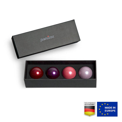 PERIPRO-303 X4A - Glossy 34mm Trackball Pack (Red, Purple, Pink, Lavender) - Perixx Europe