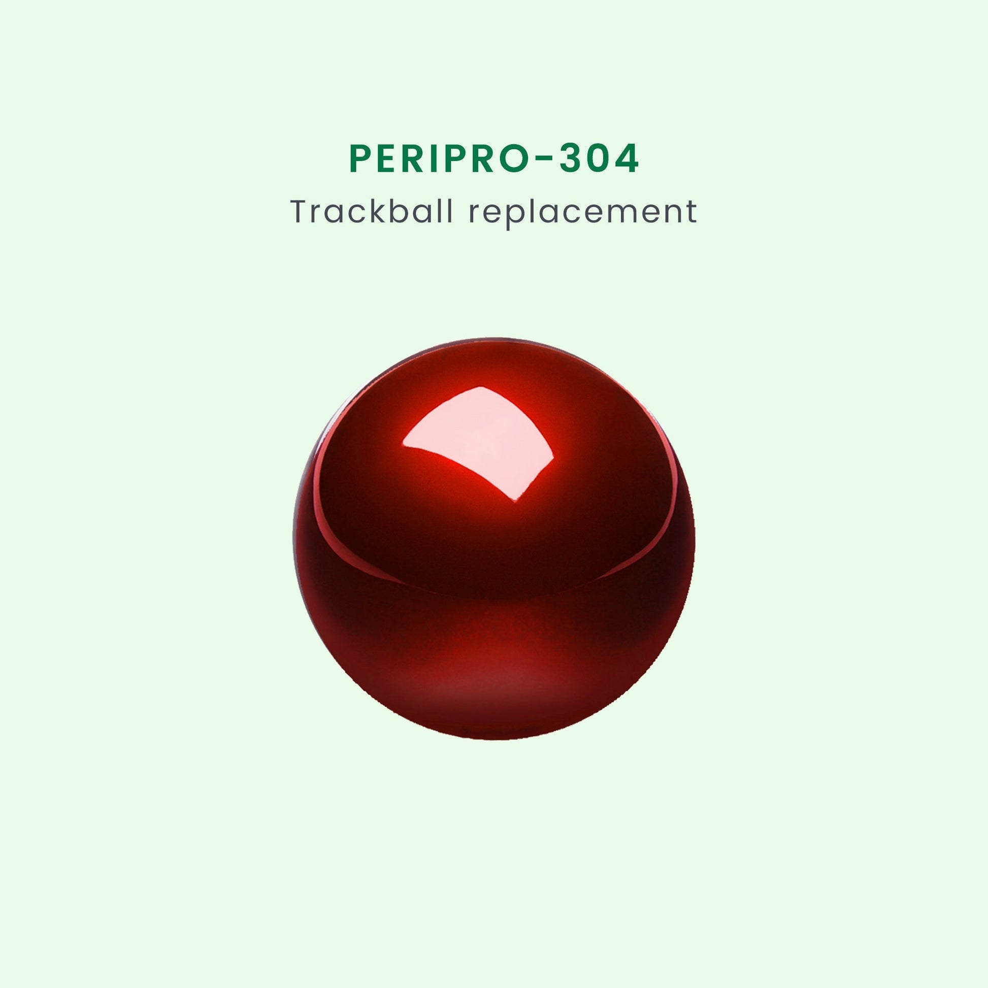 PERIPRO-304 GLR- Glossy Red 55 mm Trackball - Perixx Europe