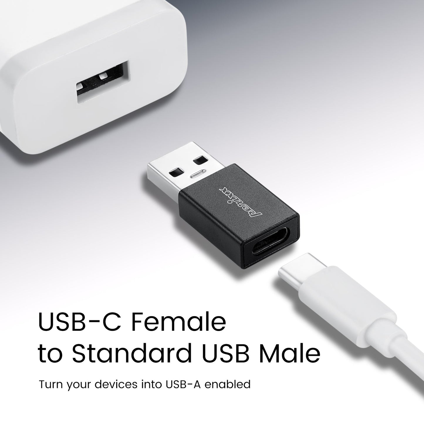 PERIPRO-409 USB C Female to USB A 3.0 Male Adapter - Perixx Europe