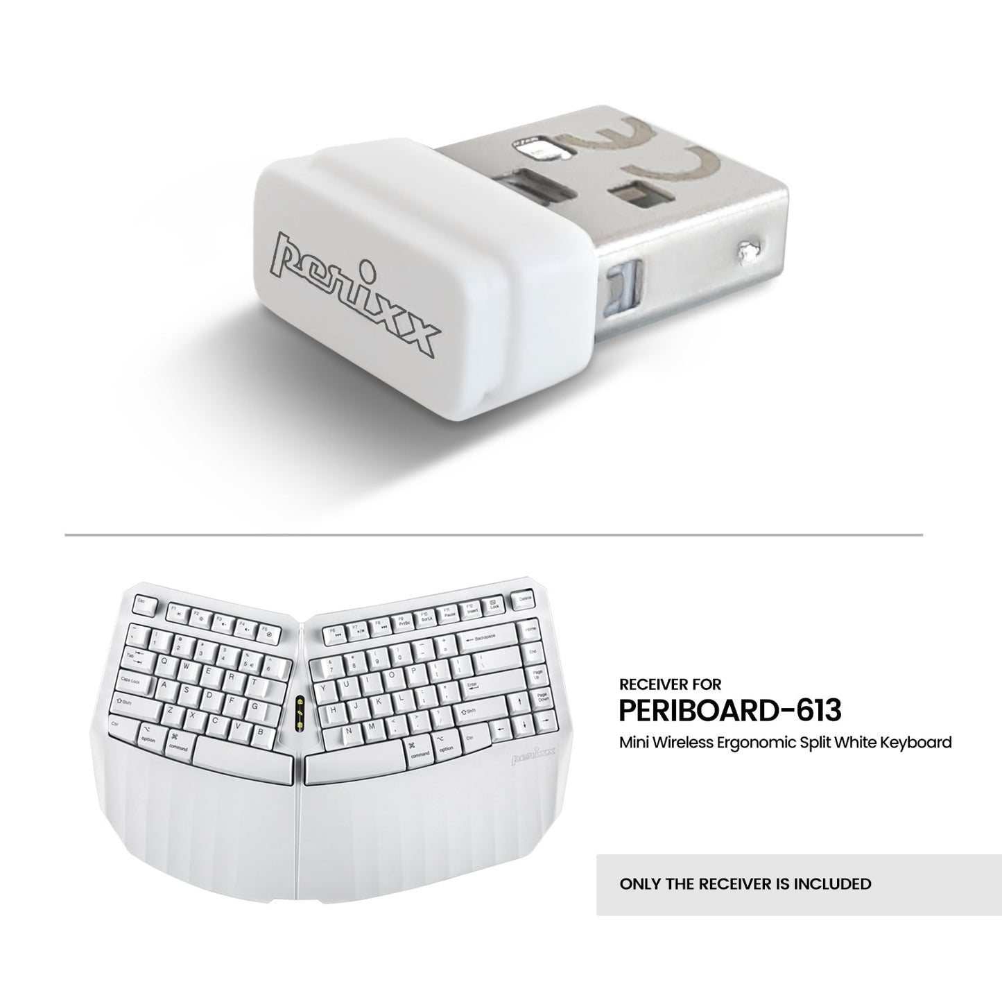 USB dongle receiver for PERIBOARD-613-White - Perixx Europe